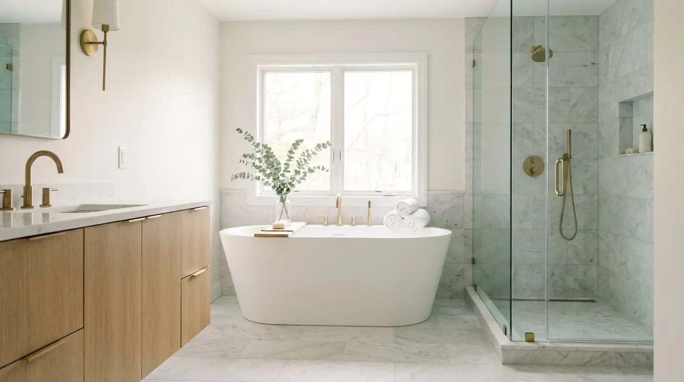 Spa-grade bathroom remodel by ACX Build